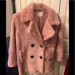 Faux shearling coat
